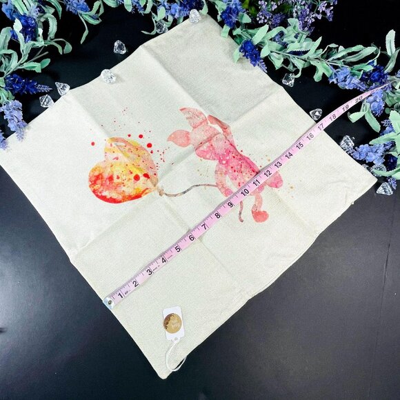 Piglet Pooh Accent Pillowcase Heart Balloon Throw Sham Cushion Cover Home Decor - Picture 7 of 11